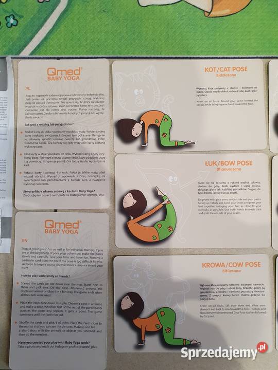 QMED BABY YOGA Mata do ćwiczeń dzieci zestaw