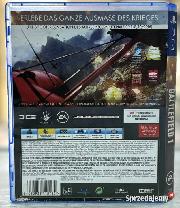 4 Battlefield 1 Elbląg sprzedam