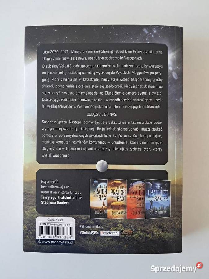Książka Długi kosmos T Pratchett S Baxter do Kraków