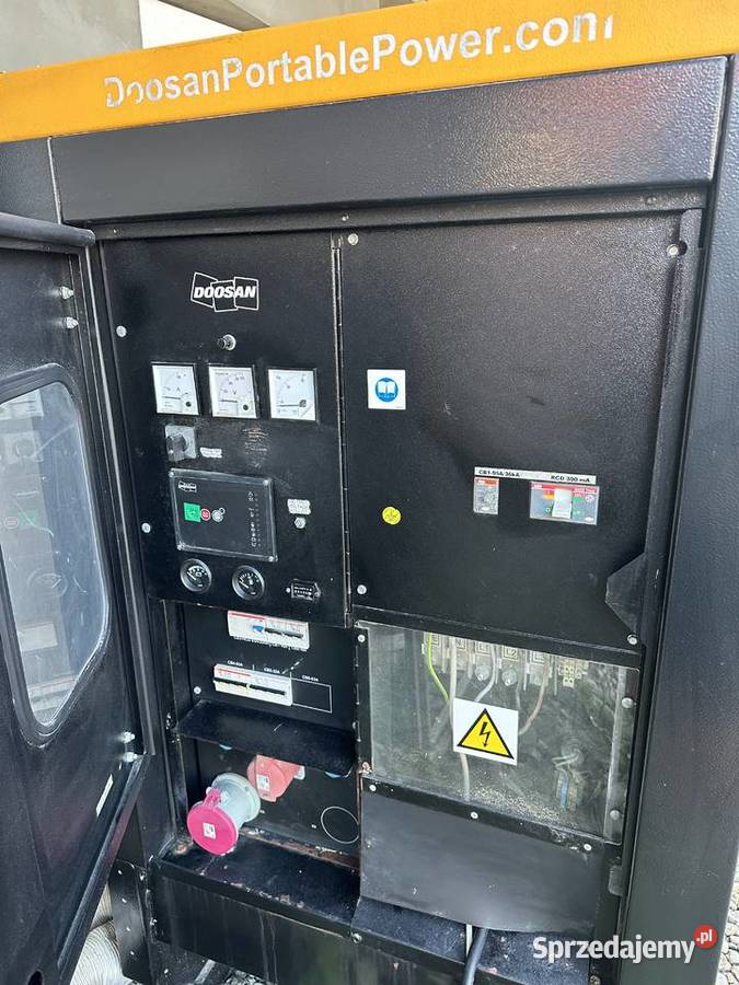 Agregat prądotwórczy Doosan 60 kVA z silnikiem Bystra Podhalańska