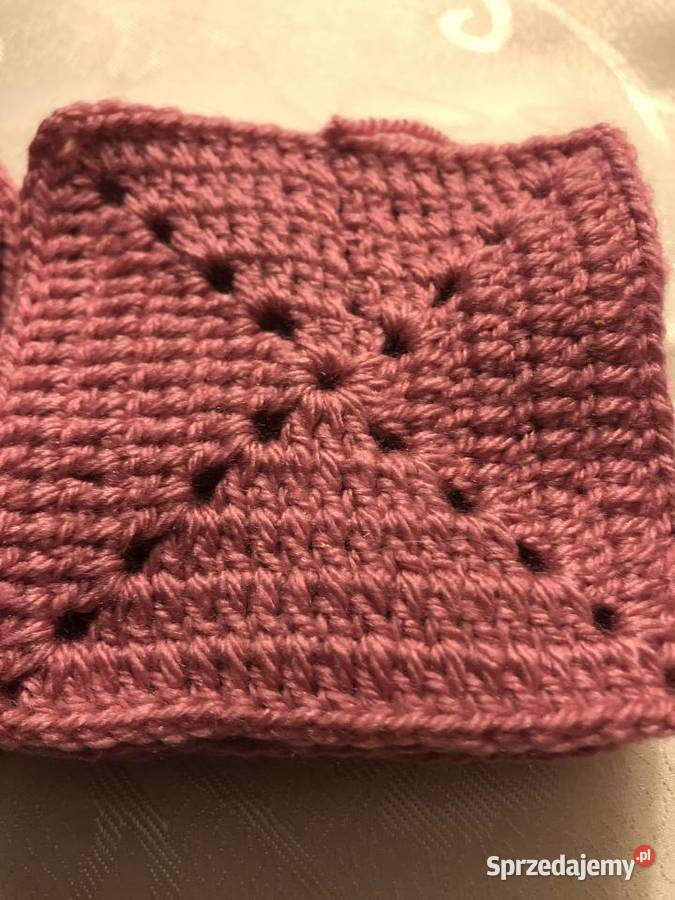 Kwadraty babuni na pledy narzuty poduszki NOWE Zegrze