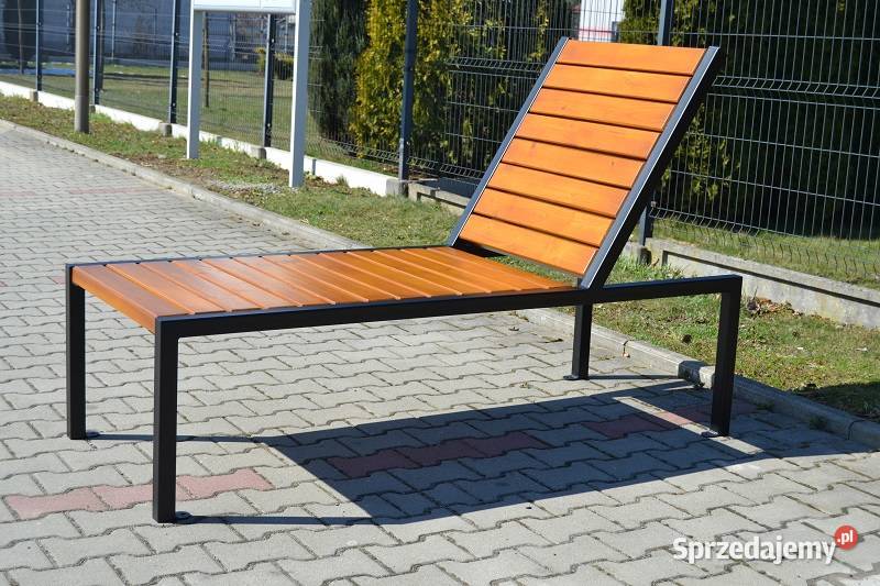 Leżaki miejskie ogrodowey parkowe stalowe