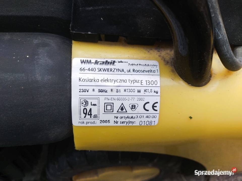 Kosiarka elektryczna 1300 Kabit Kraków