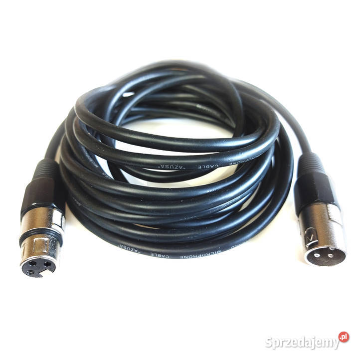 Kabel mikrofonowy symetryczny XLRF XLRM CANON 2m łódzkie Łódź
