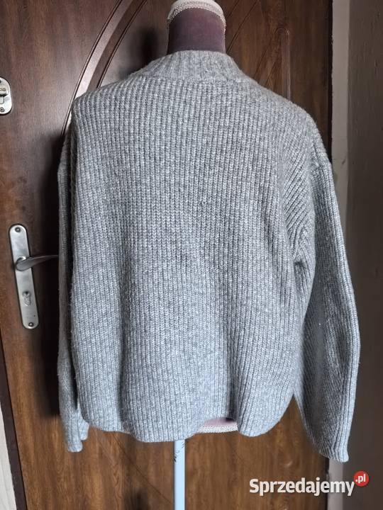 Sweter damski rozmiar M gruby szary HM dolnośląskie Wrocław sprzedam