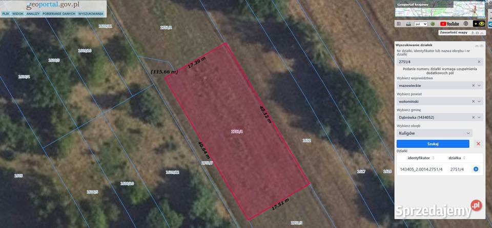 Dziełka budowlana Kuligów 179zł/m2 mazowieckie