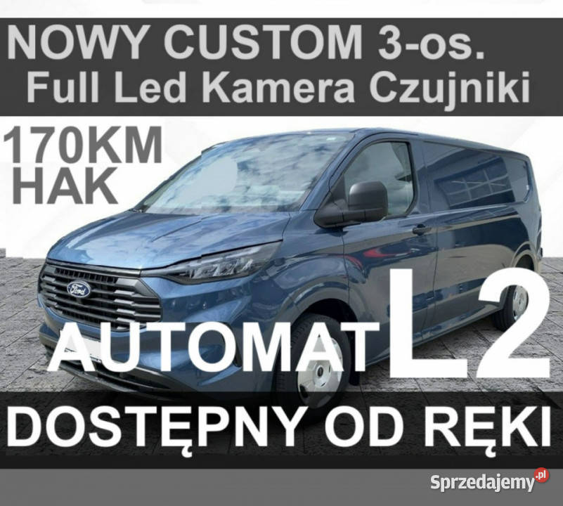 Ford Transit Custom Trend A8 170 Hak Full Led zachodniopomorskie Szczecinek