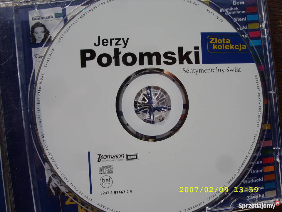 Pop CD JERZY POLOMSKI SENTYMENTALNY SWIAT Wołów