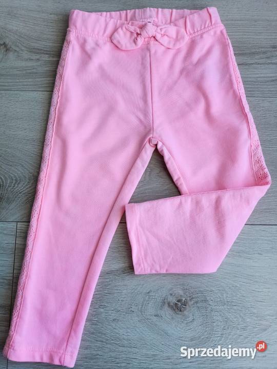 Spodnie dziewczęce różowe 92 mazowieckie Płock