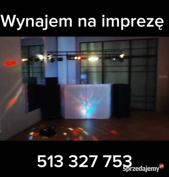 Wynajmę nagłośnienie i oświetlenie na impreze Łuków