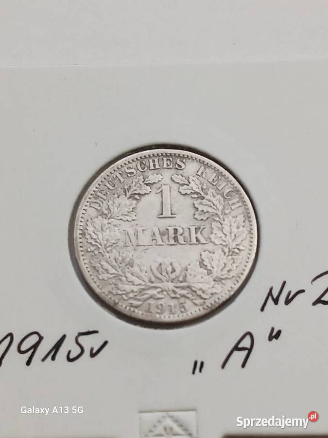 1 Marka Prusy 1915 r 2 mennica A Kolekcje Konin