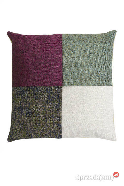 Poduszka Dekoracyjna Patchwork Żakardowa 50x50 50cm Kazimierz Biskupi sprzedam