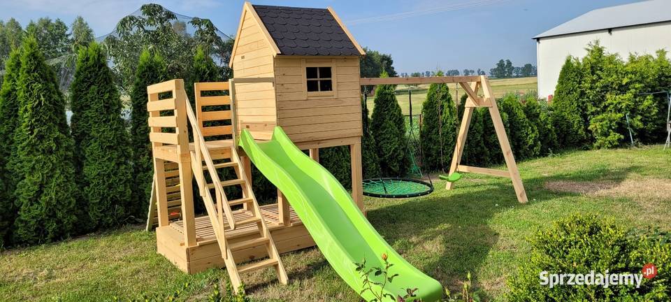 HUŚTAWKA PLAC ZABAW MAŁPI GAJ ZJEŻDŻALNIA Kijaszkowo