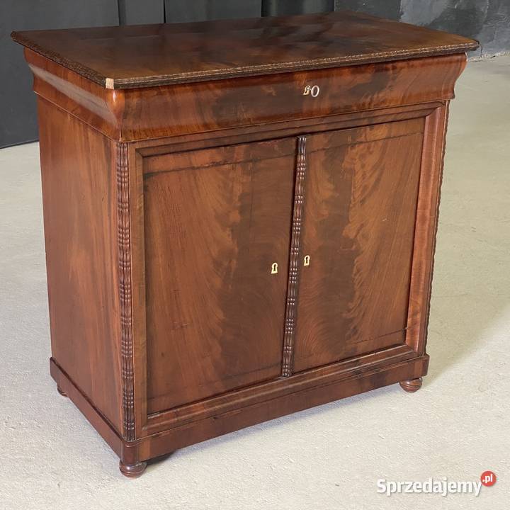 Komoda mahoniowa I poł XX w szuflada