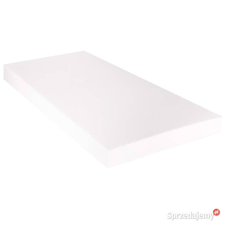 Łóżko z materacem białe sztuczna skóra 90 x 200 Warszawa
