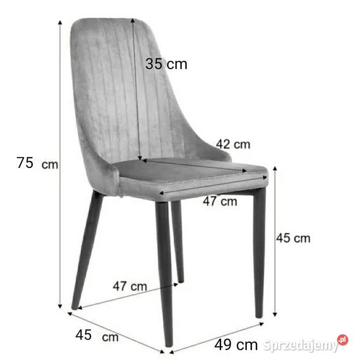 Krzesło tapicerowane 4 ciemny brudny róż różowe Warszawa sprzedam