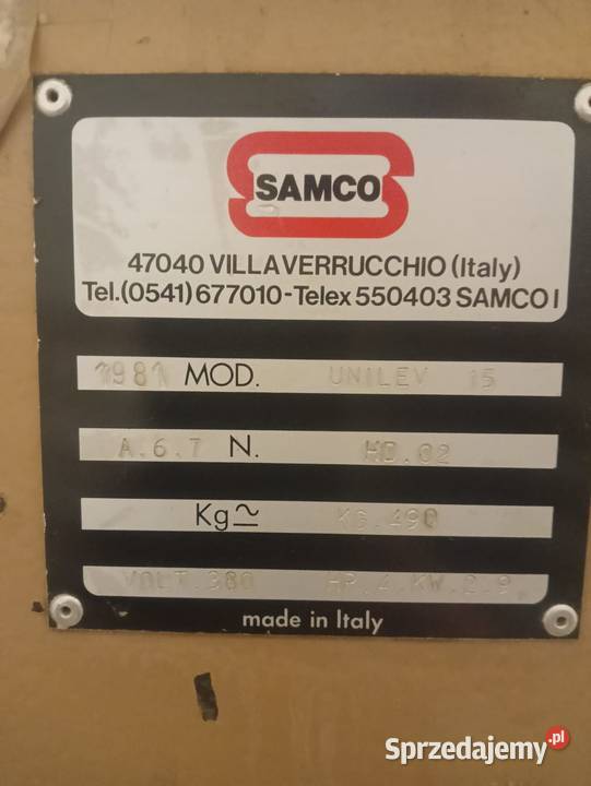 szlifierka krawędziowa SAMCO Wejherowo