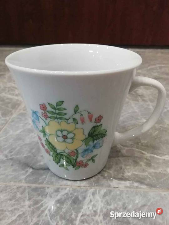 Porcelana Wocławek komplet 6 kubków Nowe Miasto nad Pilicą