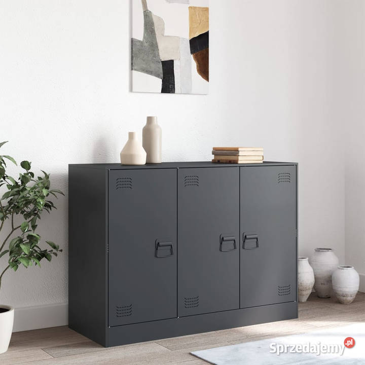 Szafka antracytowa 99x39x73 stal WM841723 Szafki Warszawa