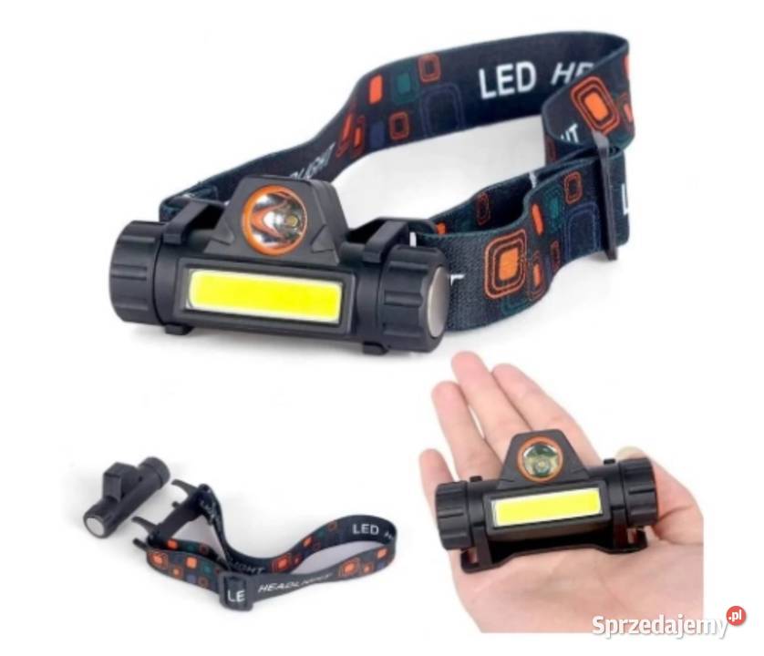 Latarka czołówka COB 4w1 czołowa z magnesem mazowieckie sprzedam