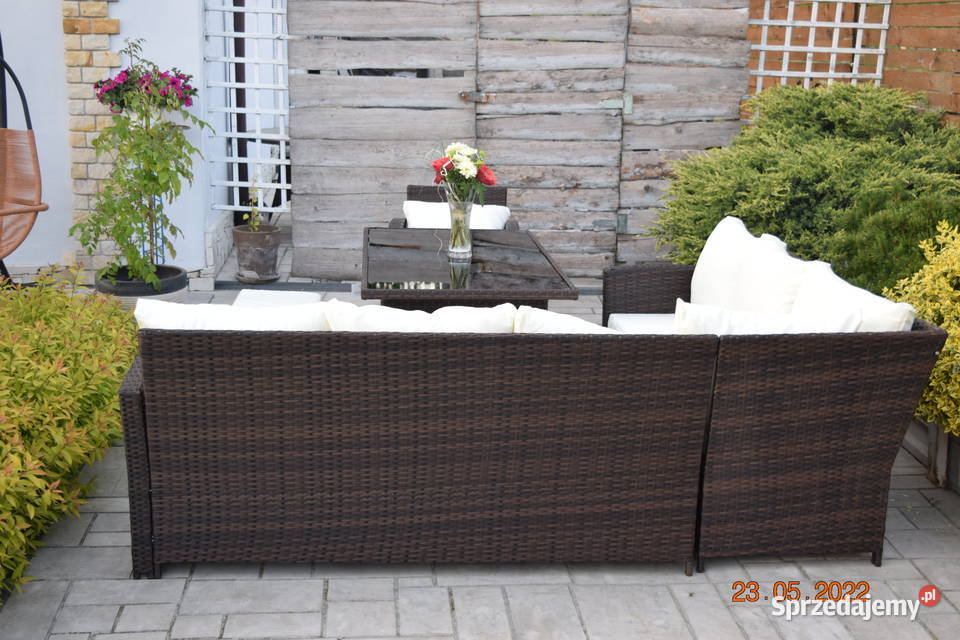 zestaw mebli ogrodowych BARCELONA brąz fotel małopolskie