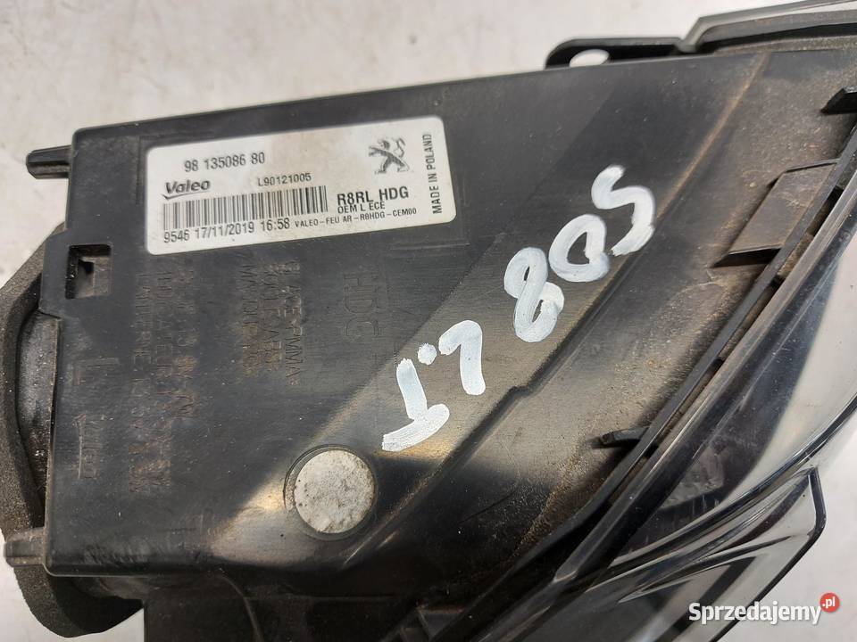 PEUGEOT 508 II Lampa tył lewa Sedan GTLine osobowe