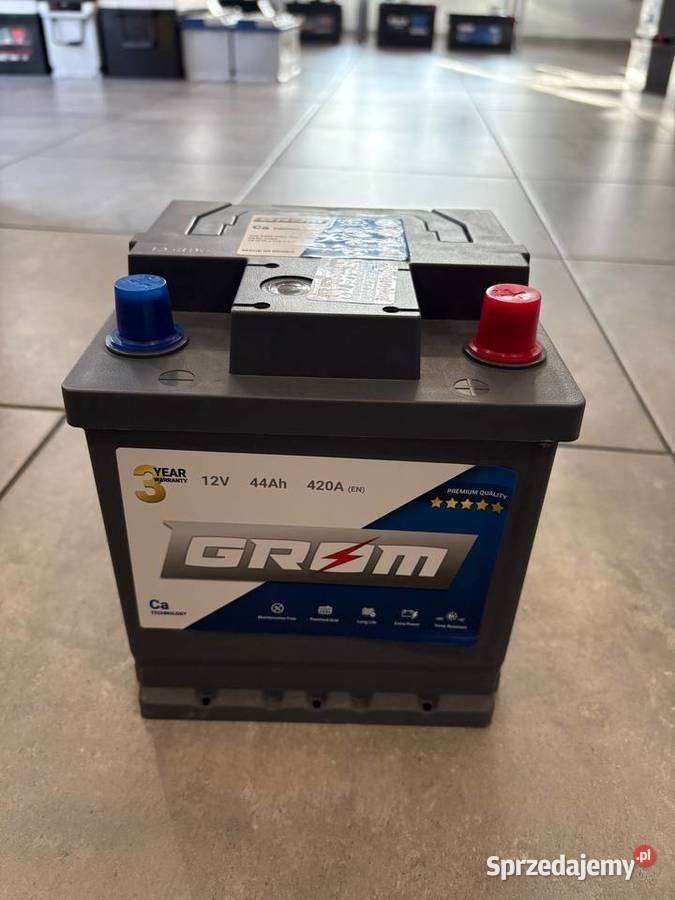 Akumulator Grom 44Ah 420A EN Kostka PRAWY PLUS Motoryzacja Augustów