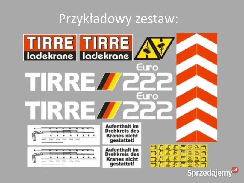 Naklejka oklejenia każdym model HDS dźwig TIRRE Janików