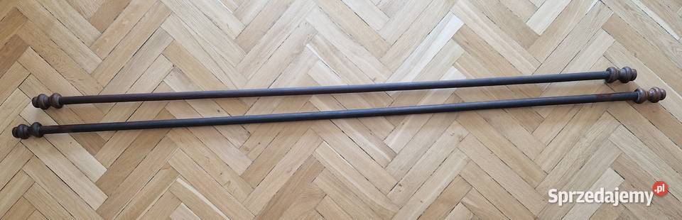 Drewniany drążek do karnisza końcówki kółka Karnisze Warszawa