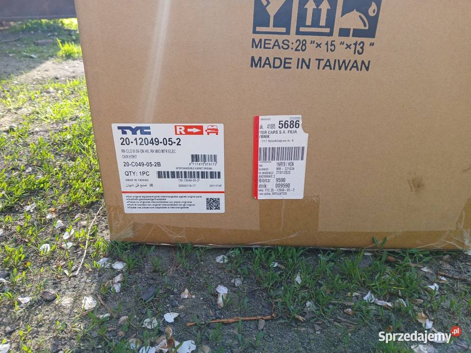 Reflektor Clio3 prawe Łęczyca