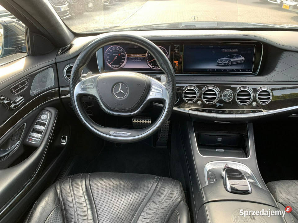 Mercedes S 63 AMG S63 AMG Long Panorama Masaże serwisowany w ASO Mercedes-Benz Baranowo