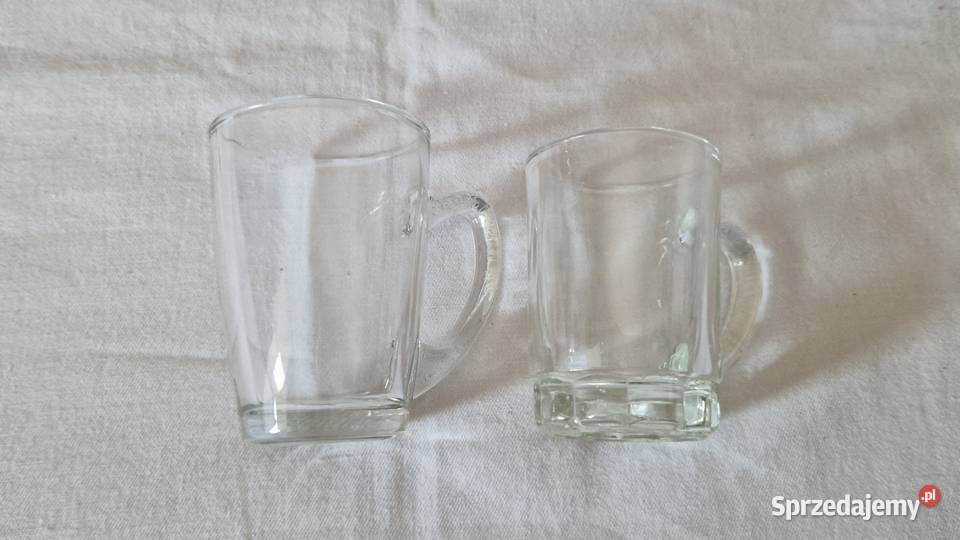 2 szklane filiżankikubki do kawy różne do Warszawa