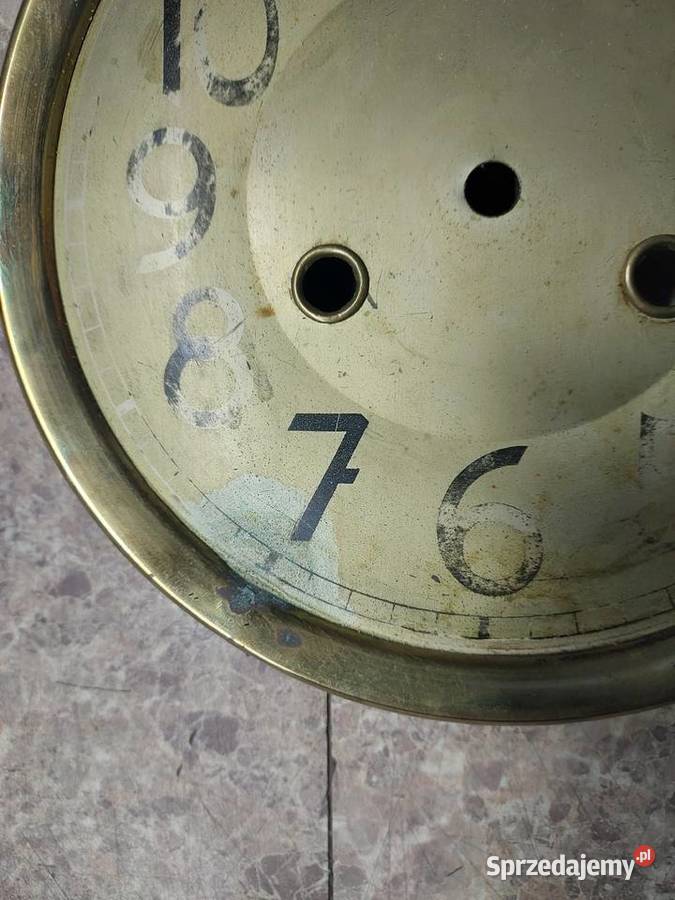 709 Tarcza starego zegara ściennego 185 56532 Antyki, Sztuka, Kolekcje Tczew