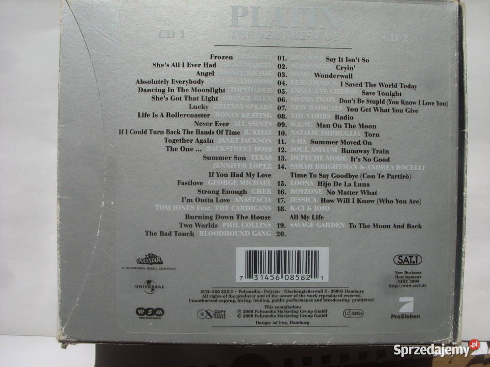 Plyta CD Platin The very best 2 cd 2000 Płyty i kasety dolnośląskie Wołów