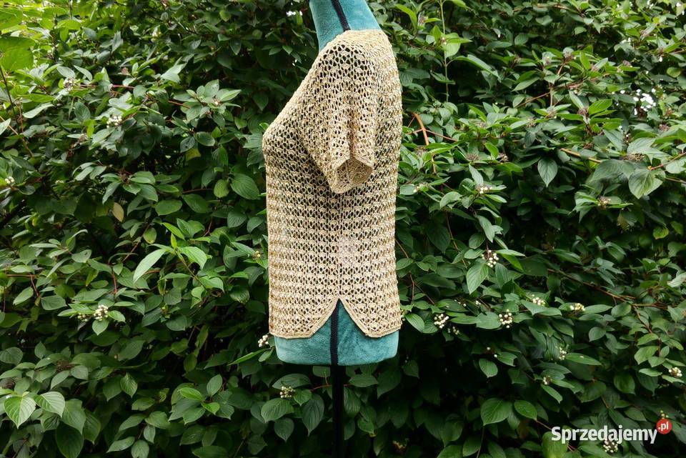 Beżowa narzutka vintage 38 M 40 L Adelsten retro Szczecin