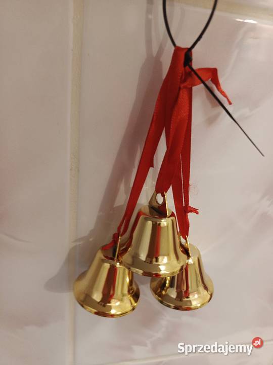 Ozdoba choinkowa złote dzwoneczki Łódź