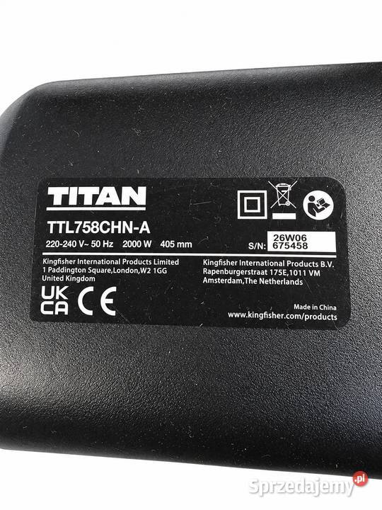 Piła łańcuchowa elektryczna Titan TTL758CHN Tarnów sprzedam