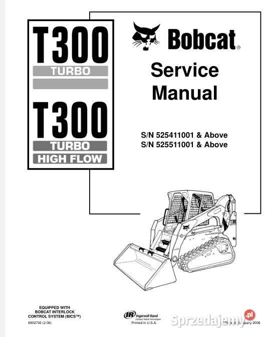 Bobcat T300 instrukcja naprawy Kielce