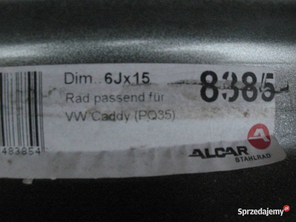 felgi stalowe 15 5x112 Vw seat skoda Lublin