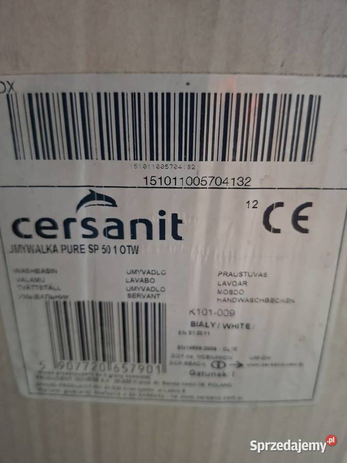 Umywalka 50 z otworem Pure Cersanit sprzedam