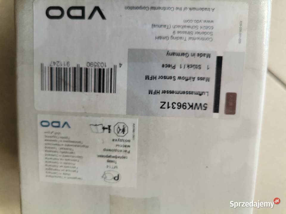 Przepływomierz peugot