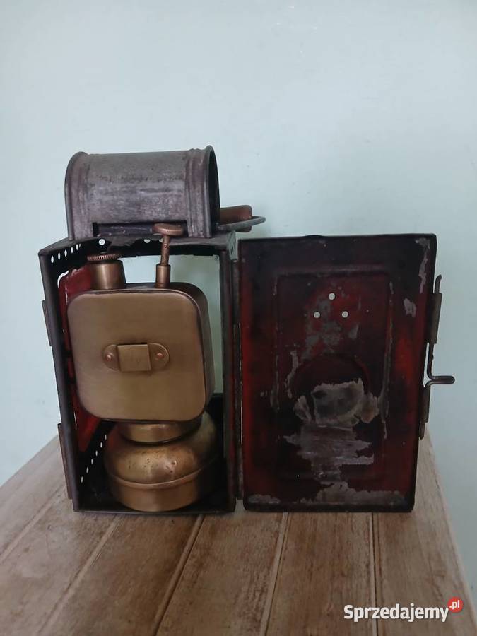 Stara lampa kolejowa Antyki Kraków