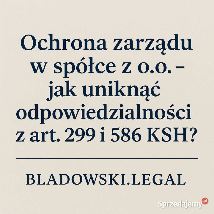 Skup Spółek Kancelaria BladowskiLegal Warszawa