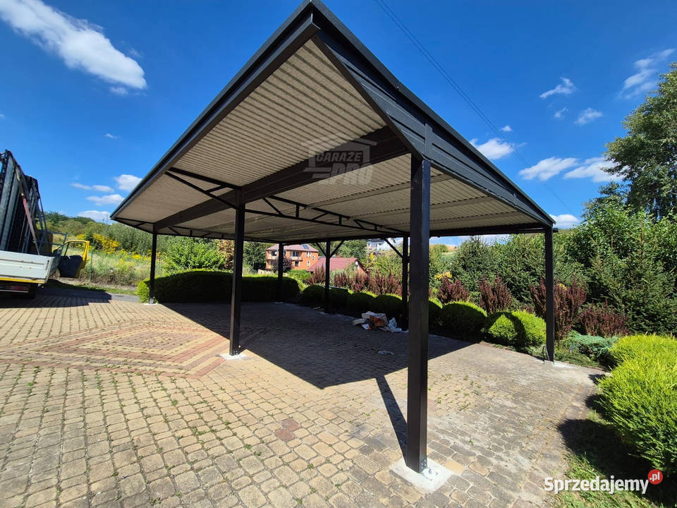 Wiata samochodowa CarPort 8x5 m wypust dachu 1m Toruń sprzedam