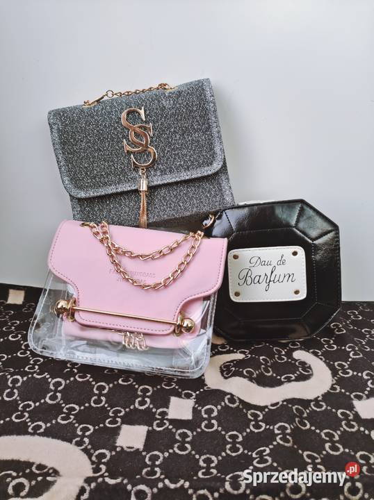 PROMOCJAPiękne luksusowe torebkiRóżowy czarny Warszawa