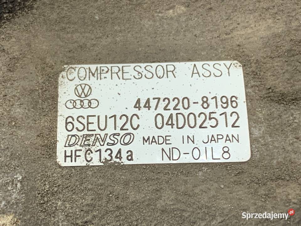 SPRĘŻARKA KLIMATYZACJI AUDI A2 4472208196 14 75 podkarpackie