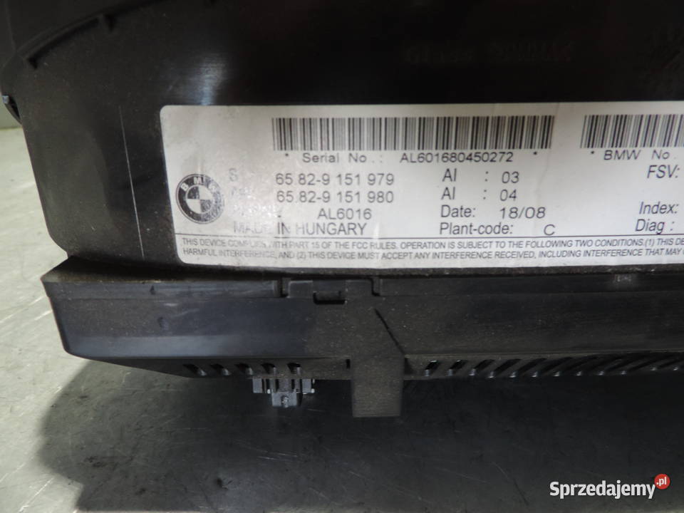 WYŚWIETLACZ EKRAN NAWIGACJI GPS BMW E90 małopolskie Nowy Sącz