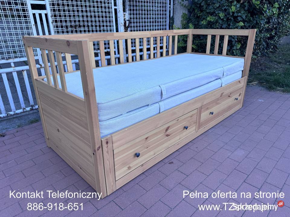 Łóżko leżanka IKEA HEMNES Lite drzewo Sosna 2 Rybnik