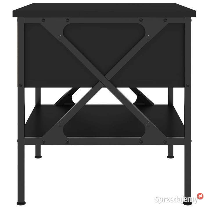 Stolik nocny czarny 40x42x45 materiał