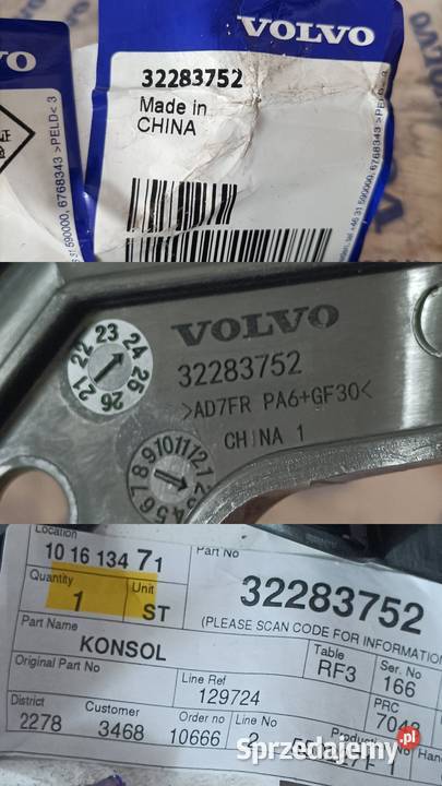 VOLVO XC60 II ŚLIZG MOCOWANIE UCHWYT CZUJNIKA Pleszew